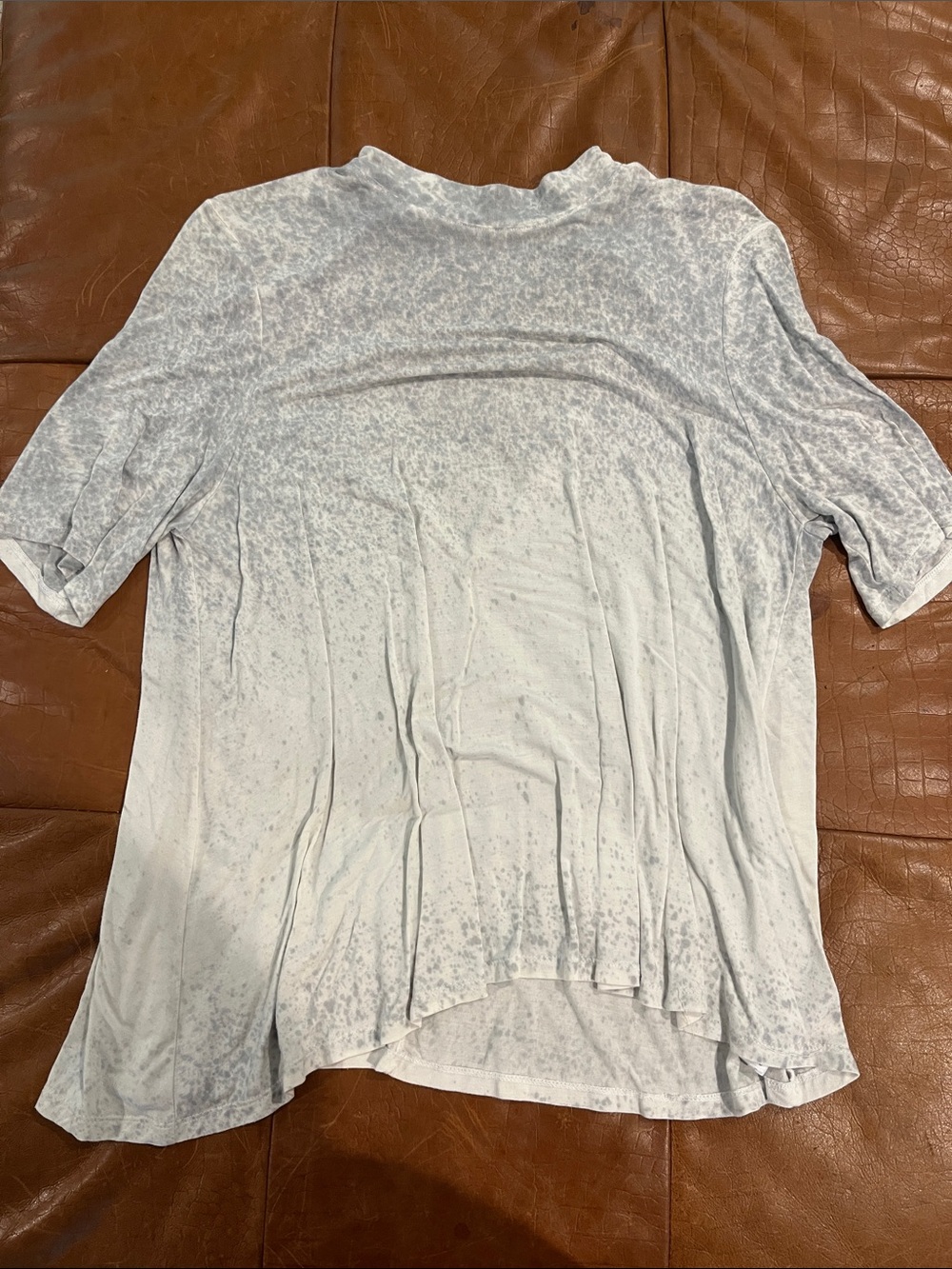 American Eagle Outfitters Light Gray Marbled Short Sleeve Tee